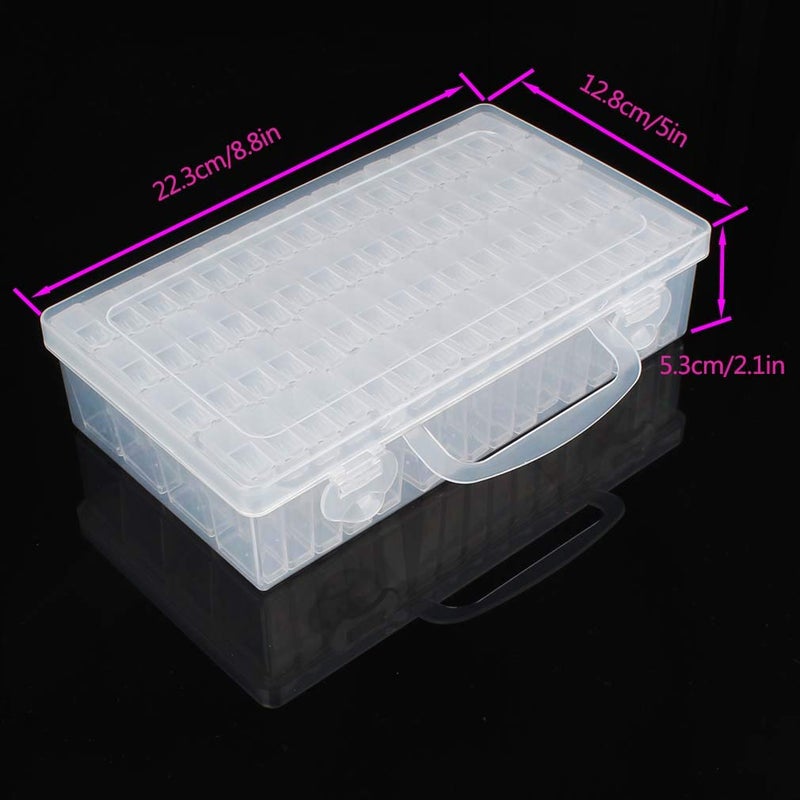 Eiito Diamond Painting Accessories Storage Boxes,5d Diamond Embroidery Beads Art Kits Case Container,(64Grids) (white) - Image 4